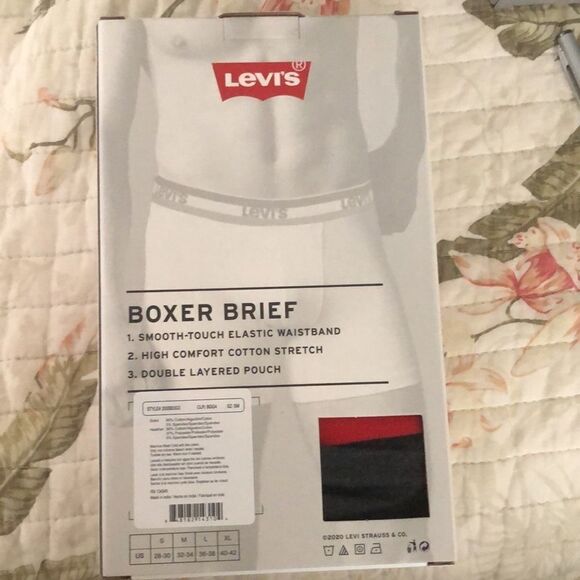 LEVI’S Small pack of 3 multicolored boxer briefs - Picture 4 of 10